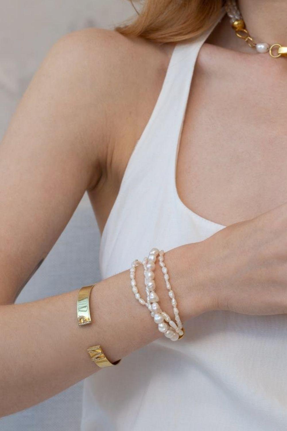 Linya Jewellery-Misel Okyanus İnci Bileklik-Bileklik-4-Milagron.com