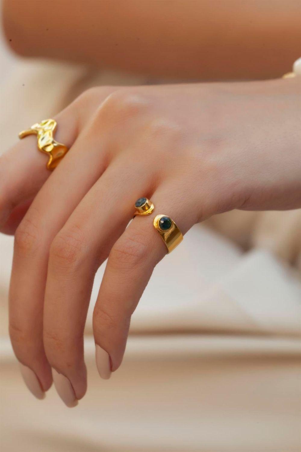 Linya Jewellery-Modica Safir Taşlı Yüzük-Yüzük-4-Milagron.com