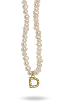 Linya Jewellery-Mono D Harfli İnci Kolye-Kolye-1-Milagron.com