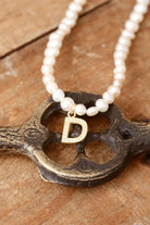 Linya Jewellery-Mono D Harfli İnci Kolye-Kolye-3-Milagron.com