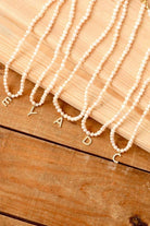 Linya Jewellery-Mono G Harfli İnci Kolye-Kolye-3-Milagron.com