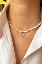 Linya Jewellery-Mono N Harfli İnci Kolye-Kolye-2-Milagron.com