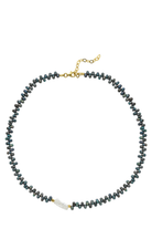 Linya Jewellery-Oden Asimetrik Siyah Barok İncili Kolye-Kolye-1-Milagron.com