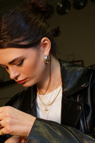 Linya Jewellery-Pety Yarım Yuvarlak Gümüş Halka Küpe-Küpe-3-Milagron.com