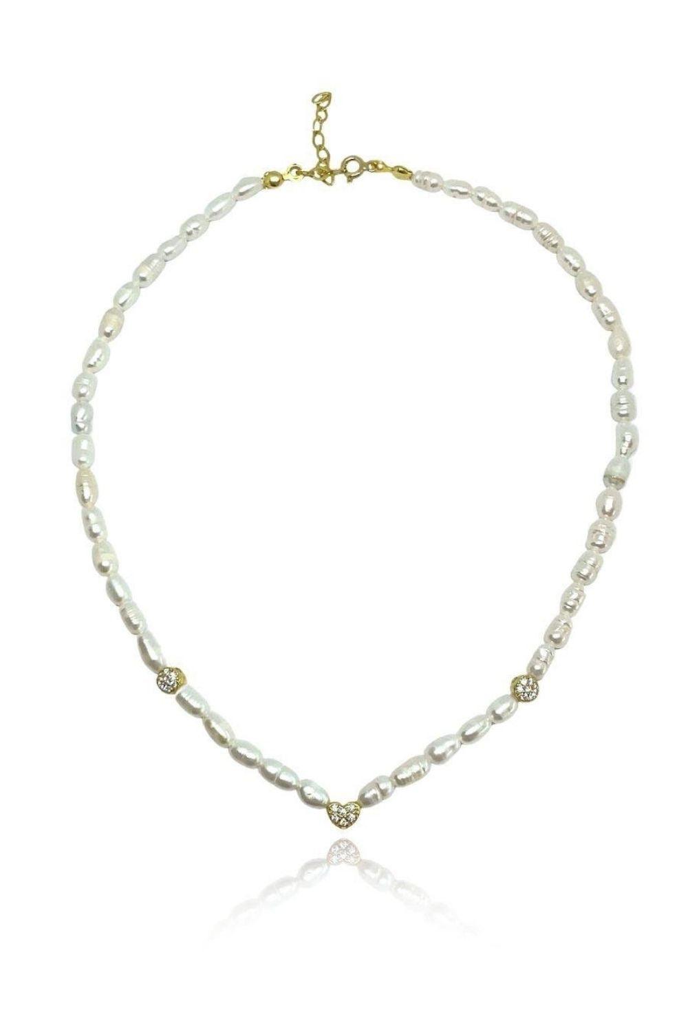 Linya Jewellery-Romes Kalpli İnci Kolye-Kolye-1-Milagron.com