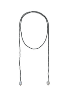 Linya Jewellery-Sedna Barok İncili Hematit Taşlı Uzun Kolye-Kolye-1-Milagron.com