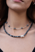 Linya Jewellery-Silga Barok İncili Siyah Hematit Taşlı Kolye-Kolye-3-Milagron.com