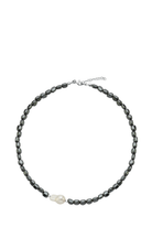 Linya Jewellery-Tagma Hematit Barok İncili Kolye-Kolye-1-Milagron.com