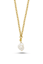 Linya Jewellery-Tapy Barok İnci Kalın Zincir Kolye-Kolye-1-Milagron.com