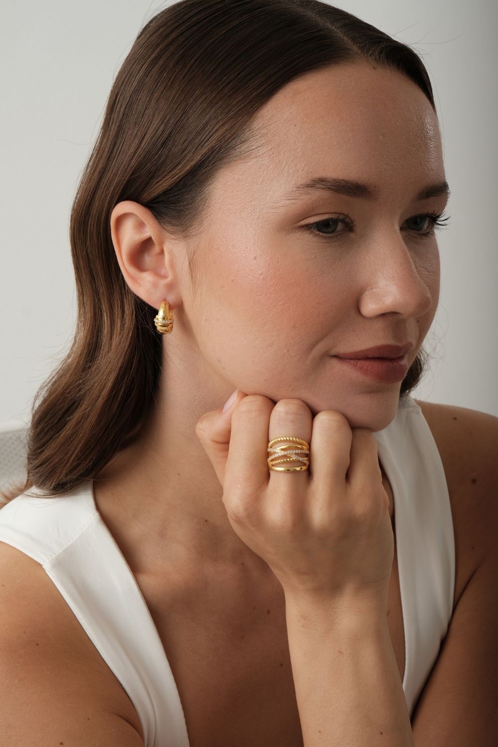 TaşLı Sarmal YüZüK - 2