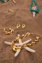 Linya Jewellery-Tina Büyük Midye Küpe-Küpe-5-Milagron.com