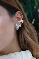 Linya Jewellery-Vory Amorf Kalp Küpe Gümüş-Küpe-2-Milagron.com