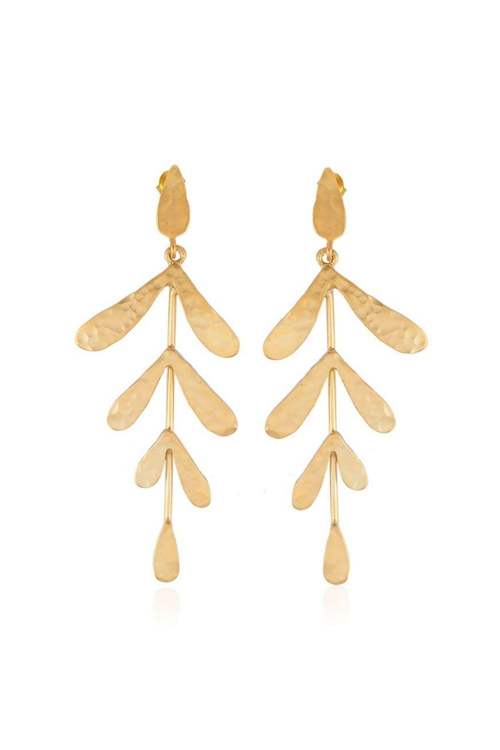 Linya Jewellery-Yaprak Küpe-Küpe-1-Milagron.com