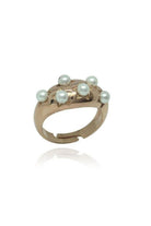 Linya Jewellery-Yıldız İnci Yüzük Rose Gold-Yüzük-1-Milagron.com