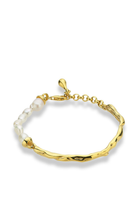 Linya Jewellery-Yira Kelepçe İnci Bileklik Gold-Bileklik-2-Milagron.com
