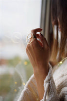 Linya Jewellery-Yuvarlak Şerit Yüzük Gold-Yüzük-3-Milagron.com