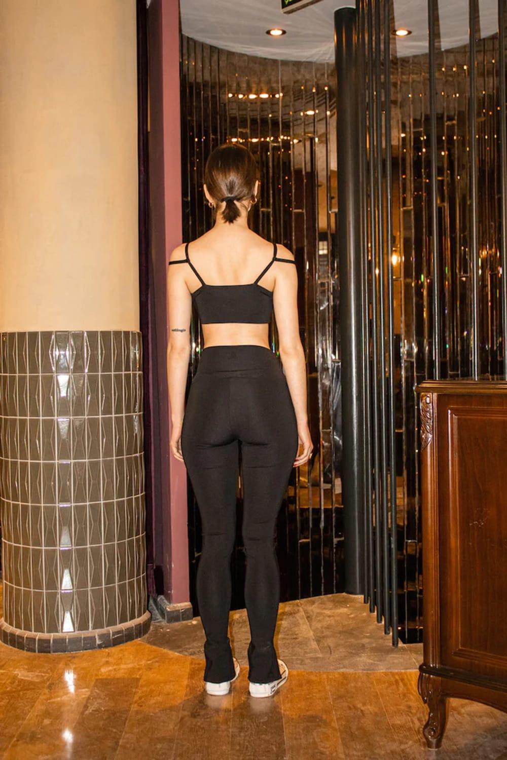 Liquide-SORUNLU - Soho Bralet Siyah-Spor Üstü-4-Milagron.com