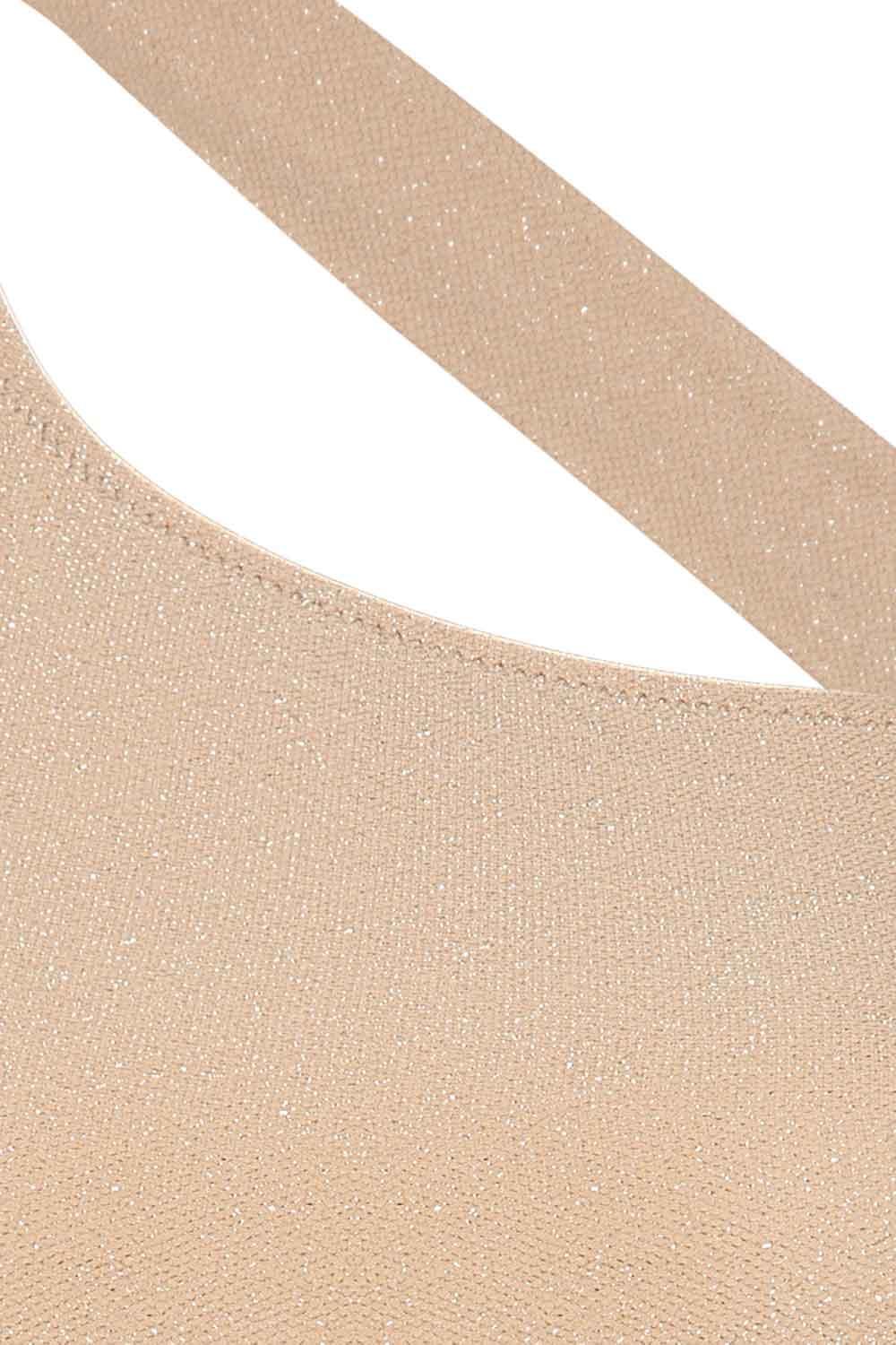 Liquide-SORUNLU - Toga Mayo Simli Bej-Bikini & Mayo-5-Milagron.com