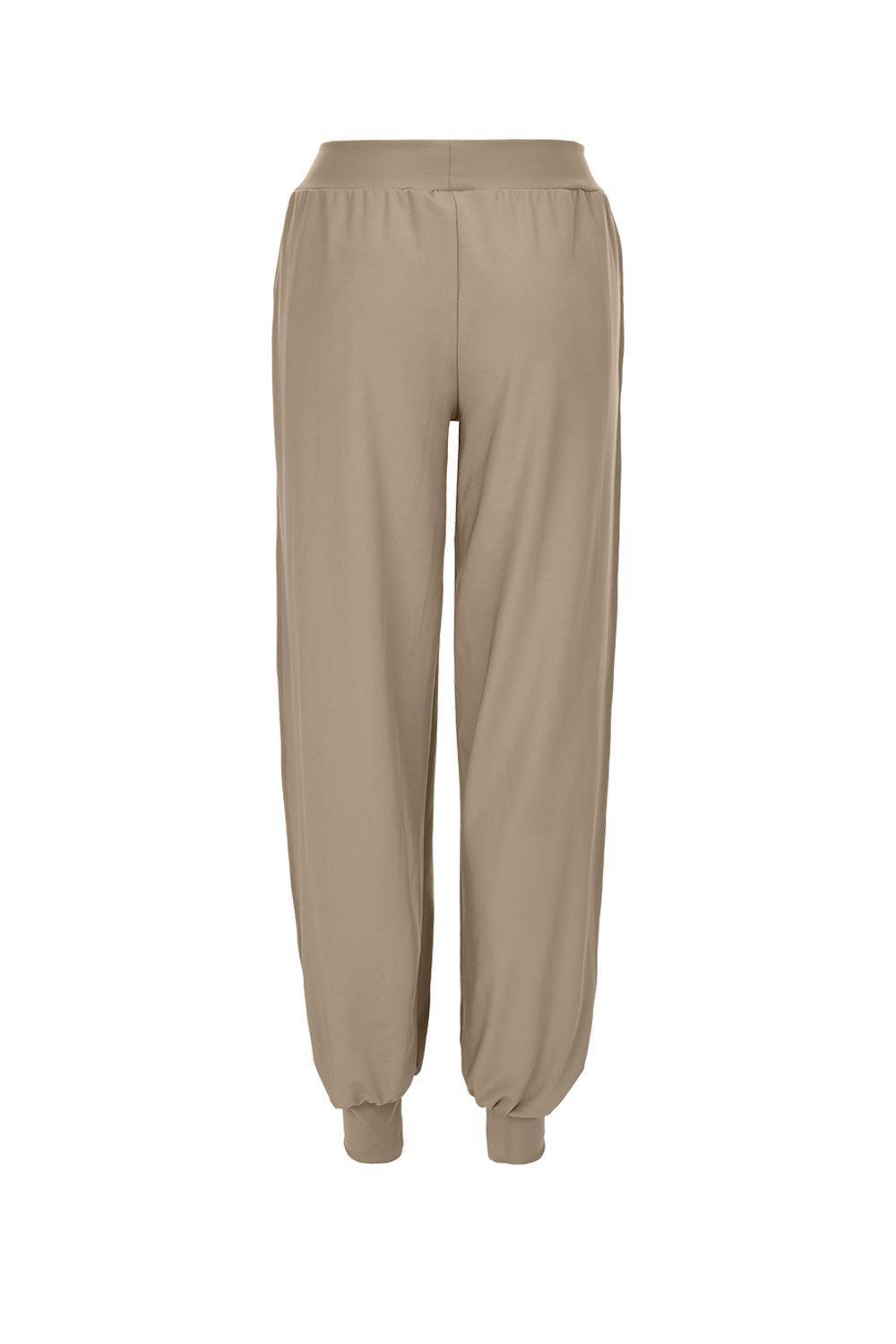 Liquide-SORUNLU - Yin Şalvar - Krem Rengi-Eşofman-2-Milagron.com