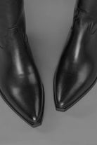 Loie-Elenora Siyah Deri Çizme-Çizme-2-Milagron.com