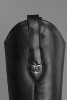 Loie-Elenora Siyah Deri Çizme-Çizme-3-Milagron.com