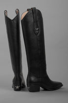 Loie-Elenora Siyah Deri Çizme-Çizme-4-Milagron.com