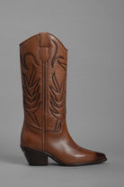 Loie-New Western Kahverengi Çizme-Çizme-1-Milagron.com