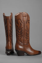 Loie-New Western Kahverengi Çizme-Çizme-2-Milagron.com