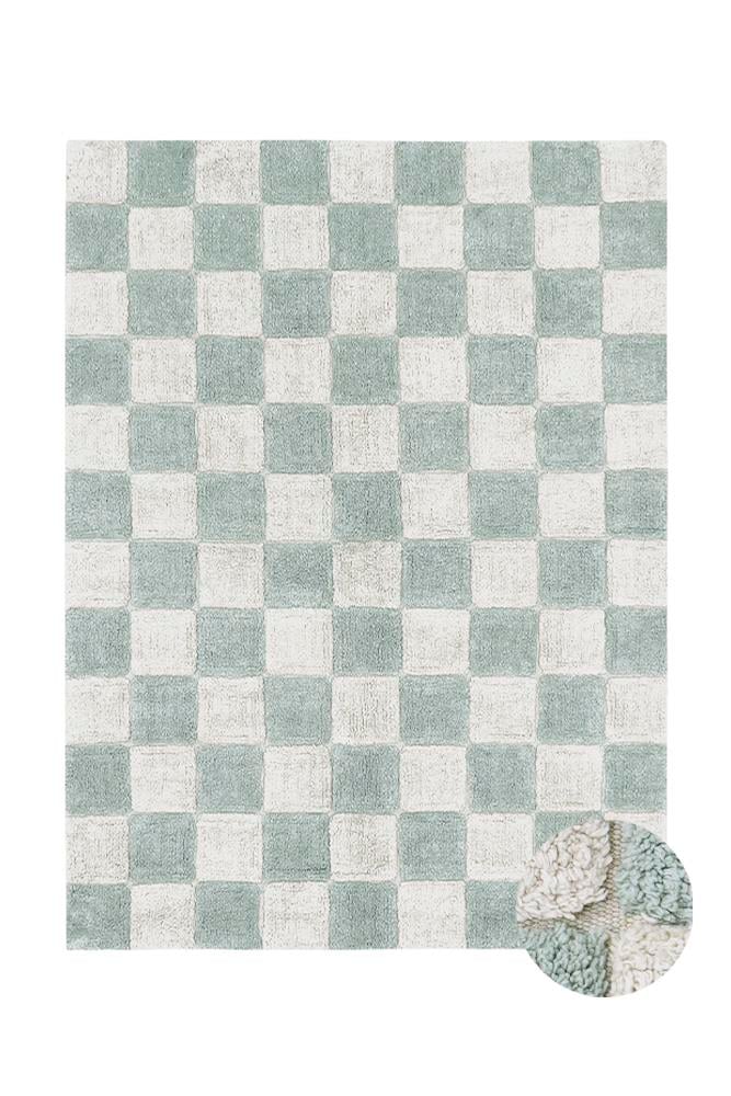 Lorena Canals Çocuk Odası Halısı, Kitchen Tiles Blue Sage Xs