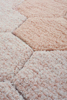 Halı, Round Honeycomb Rose
