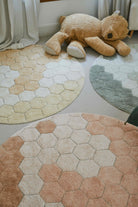 Halı, Round Honeycomb Rose