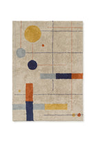 Lorena Canals Geometrik Desenli Yıkanabilir Halı – 120 × 160 Cm