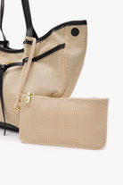 Loventa-Large Tote Bag Bej & Siyah Niesha Allure-Omuz Çantası-3-Milagron.com