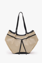 Loventa-Large Tote Bag Bej & Siyah Niesha Allure-Omuz Çantası-5-Milagron.com