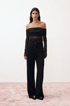 Lucentie-Aila Black Pants-Pantolon-2-Milagron.com