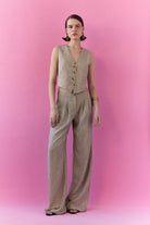 Lucentie-Minn Beige Pants-Kumaş Pantolon-1-Milagron.com