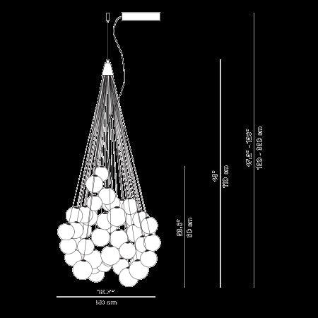 Stochastic 72L Sarkit Beyaz Ø50 Cm Led 18W 2700K