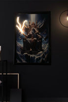 Lujolab.-Mitolojik Güç: Zeus Neon Duvar Posteri-Duvar Dekorları-1-Milagron.com