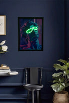 Lujolab.-Modern Sanat Dokunuşu: David Neonlu Duvar Posteri-Duvar Dekorları-1-Milagron.com