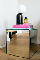 Lujolab.-Modern Tasarım Aynalı Pleksi Küp Sehpa-Sehpa-2-Milagron.com