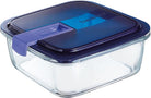 Luminarc Temp Easy Box Kare Vakumlu Saklama Kabı 122 CC Mavi Kapak 003P7421