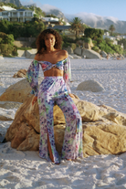 Luna B-Gaia Pantolon Çi̇çekli̇ Mor-Pantolon-1-Milagron.com