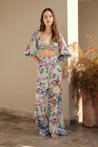 Luna B-Gaia Pantolon Çi̇çekli̇ Mor-Pantolon-3-Milagron.com