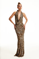 Luna B-Siren Degaje Yaka Elbi̇se-Elbise-8-Milagron.com