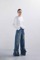 Disco Ball Jean Pantolon - 0