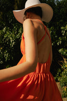 Lunaire Studio-Chery Brandy Rose - Turuncu Mİni Elbise-Elbise-5-Milagron.com