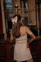 Marina - Fiyonklu Tüvit Mini Elbise - 3