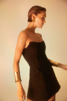 Lunaire Studio-Obsidian - Siyah Mini Elbise-Elbise-3-Milagron.com