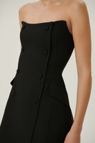 Lunaire Studio-Obsidian - Siyah Mini Elbise-Elbise-5-Milagron.com