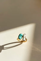 Lunysian-İnci Turkuaz Harmony Yüzük-Yüzük-1-Milagron.com